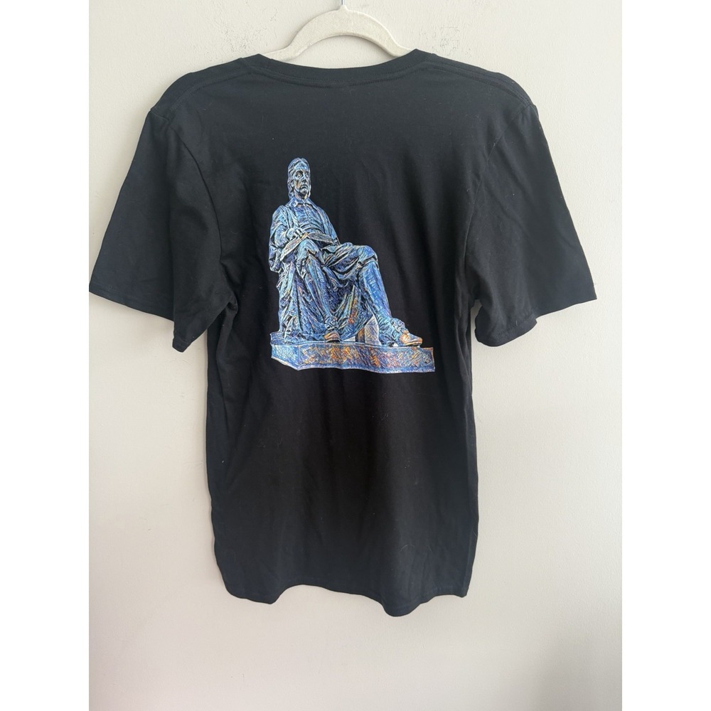 Harvard University Gildan Statue Mosaic Black Tee Womens Size Small RARE - Picture 1 of 8